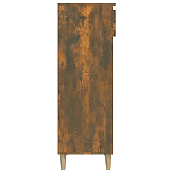 Acheter vidaXL Armoire à chaussures Chêne fumé 40x36x105 cm Bois d'ingénierie