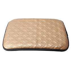 Wewoo Universel Confortable Automobile Accoudoir Tapis or De Voiture Accoudoirs Couverture Véhicule Centre Console Bras Reste Siège Boîte Doux Coussin, Taille: 29.5 * 21 cm pas cher