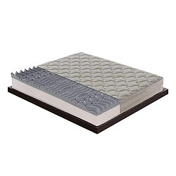 Materassi&Doghe Matelas 90x190 à mémoire de forme avec 5 cm de mémoire à 9 zones différenciées hauteur 25 cm modèle Roma