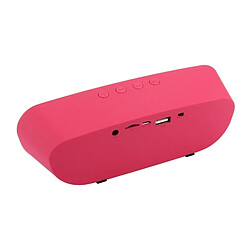 Acheter Wewoo Enceinte Bluetooth d'intérieur Magenta pour iPhone & iPad, Assistance technique téléphonique mains libres Transmission sans fil & Radio FM & Carte TF & Port USB & Audio 3,5 mm Haut-parleur sans multifonction portable