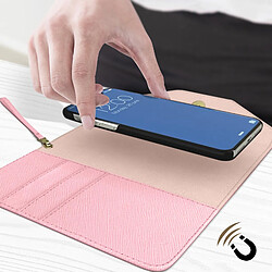 Pochette iPhone X et XS Multirangements Coque Magnétique Ideal of Sweden Rose pas cher