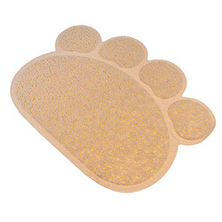 litière pour animaux de compagnie litière d'alimentation porte en plastique antidérapante imperméable beige mat pas cher