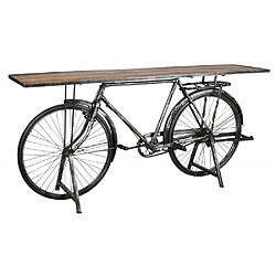 Aubry Gaspard Console en métal et bois Vélo.