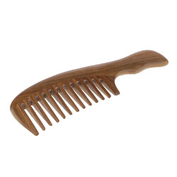 Portable Peigne à Cheveux en Bois Santal Antistatique Massage Brosse à Cheveux à Dents Larges pour Hommes et Femmes peigne en bois de santal à Dents larges