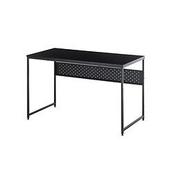 Avis Pegane Table de bureau / pieds en métal coloris noir - Longueur 120 x Hauteur 74 x Profondeur 60 cm