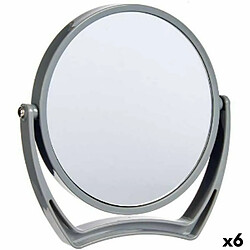 Berilo Miroir Grossissant Gris Verre Plastique 19 x 18,7 x 2 cm (6 Unités) 