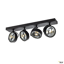 Applique et plafonnier intérieur SLV KALU, quad, noir, GU10/QPAR111, 4x 75W max 