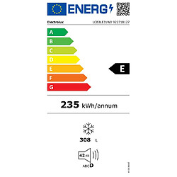 Congélateur coffre 112cm 308l série 600 blanc - LCB3LE31W0 - ELECTROLUX