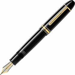 Stylo Calligraphique Montblanc 115384 Noir Doré