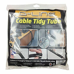 D-Line Tube range-câbles et prises Noir Taille M