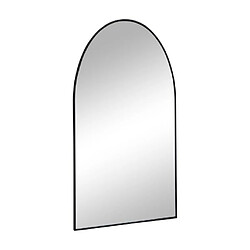 Vente-Unique Miroir arche en métal - L.65 x H.80 cm - Noir - MAILEN