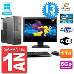 PC Fujitsu Esprimo E520 Ecran 19" i3-4130 RAM 8Go Disque 1To Graveur DVD Wifi W7 · Occasion 