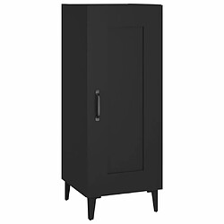 Maison Chic Buffet,Meuble de Rangement,commode pour salon,Cuisine Noir 34,5x34x90 cm Bois d'ingénierie -MN74957