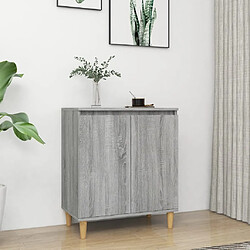 Maison Chic Buffet,Meuble de Rangement,commode pour salon,Cuisine Sonoma gris 60x35x70 cm Bois d'ingénierie -MN61186