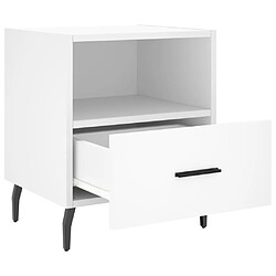 Acheter vidaXL Tables de chevet 2 pcs blanc 40x35x47,5 cm bois d’ingénierie