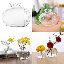 2x Mini Forme De Vase En Verre Clair Fleur Plante Terrarium Vase Conteneur pas cher