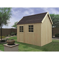 Solid Abri jardin bois Oleron - 7.72 m - 3.07 x 2.09 x 2.94 m - 16 mm