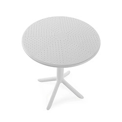 Table d'appoint Versa Blanc Plastique 75 cm