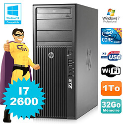 HP WorkStation Z210 Tour Core I7-2600 3.4Ghz 32Go Disque 1To Graveur W7 Wifi · Occasion 