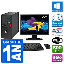 PC Tour Fujitsu P720 Ecran 22" Intel G3220 RAM 8Go Disque 500Go Windows 10 Wifi · Occasion 