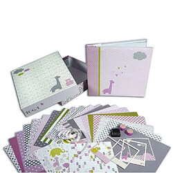 TOGA Coffret de naissance Scrapbooking - Fille 