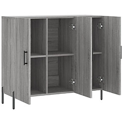 Maison Chic Buffet,Meuble de Rangement,commode pour salon,Cuisine sonoma gris 90x34x80 cm bois d'ingénierie -MN65862 pas cher