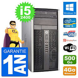 PC Tour HP Pro 6300 CMT Intel i5-2400 RAM 4Go Disque Dur 500Go Windows 10 Wifi - Occasion