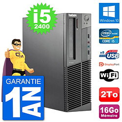 PC Lenovo M92p SFF Intel i5-2400 RAM 16Go Disque Dur 2To Windows 10 Wifi · Occasion 