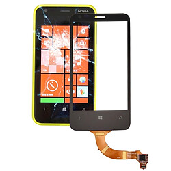 Wewoo Pour Nokia Lumia 620 Noir pièce détachée écran tactile (seul sans le LCD) avec remplacement de cadre