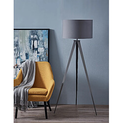 Avis Lampadaire trépied lampe de salon sur pied abat-jour gris Romanza Teamson Home VN-L00007G-EU