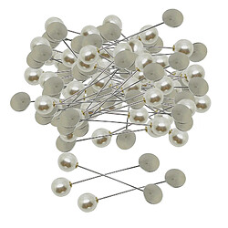 100x Perle Châle Clip Pull Écharpe Broche Broches Blanc Formel_1.0cm Perle pour tenir ensemble broche broche mode perle hijab