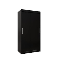 Abiks Meble Armoire Tokyo à portes coulissantes 200/100/62 2 portes (noir/noir)