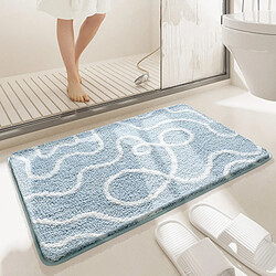 LUUCOZK Tapis de bain antidérapants absorbants à séchage rapide pour salle de bain - Couleur 1-50x80cm 