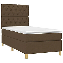 Avis Sommier à lattes,Cadre à lattes de lit et matelas et LED pour Adulte Marron foncé 80x200cm -MN78484