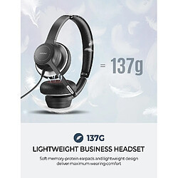 Avis Universal Casque de bureau MPOW HC6 Casque USB 3,5 mm léger Casque d'ordinateur Casque de réduction du bruit Appelez le centre PC Téléphone mobile Téléphone/casque