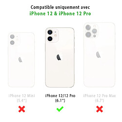 Evetane Coque iPhone 12/12 Pro souple silicone transparente