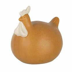 Paris Prix Statuette Déco Poule en Céramique 18cm Ocre