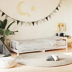 Maison Chic Lit simple Cadre de lit pour enfants,Lit d'Enfant Moderne blanc 90x200 cm bois de pin massif -MN28261