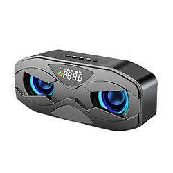 Yonis Enceinte Bluetooth 6DSon Surround Digital Enceinte Bluetooth Portable 6D Son Surround- Lumière Ambiante Autonomie 12h Noir YONIS