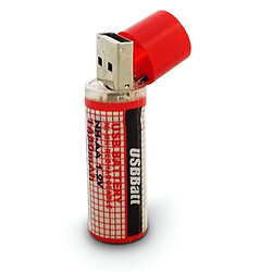 Totalcadeau Pile AA économique, rechargeable par voie d'USB