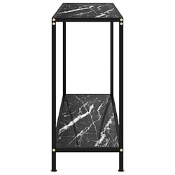 Avis Maison Chic Table console | Meuble d'entrée | Table d'appoint Noir 100x35x75 cm Verre trempé -GKD31842