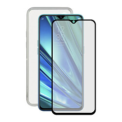 Uknow Film Protecteur en Verre Trempé pour Téléphone Portable + Étui pour Téléphone Portable Realme X2 Contact 