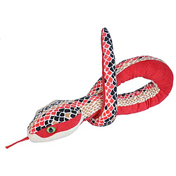 Wild Republic peluche Serpent Écailles de 137 cm rouge