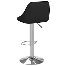 Avis vidaXL Tabouret de bar Noir Similicuir