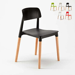 Ahd Amazing Home Design Chaise pour Salle à Manger Bar Design Moderne Belloch Barcellona, Couleur: Noir 