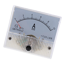 DC ampèremètre analogique panneau compteur ampèremètre courant manomètre pointeur type 0-10a