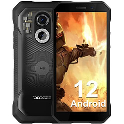 Telephone portable incassable DOOGEE S61 Pro 6Go + 128Go Android 12.0 5180mAh - 48MP Caméra - GPS - Noir transparent