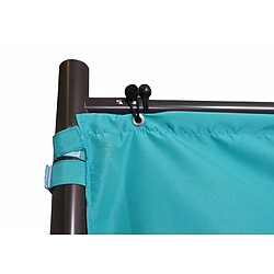 Mendler Jeu de 4 parois latérales pour pergola HWC-A22, parois latérales de remplacement 3x3m polyester ~ turquoise pas cher