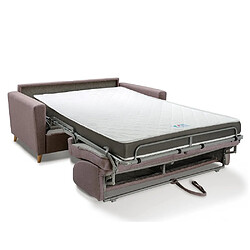 Acheter Inside 75 Canapé convertible express 120 VIKING matelas 20 cm sommier métal Twist taupe