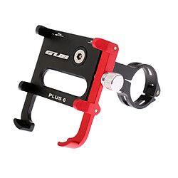 Support de guidon de vélo 360 rotation support de guidon de vélo de téléphone portable Mont réglable rouge noir